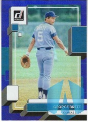 2022 Donruss Baseball Holo Blue #102 George Brett - Kansas City Royals